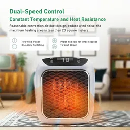 miyanistore Handy Heater Turbo 800 Wall Outlet Small Fan Room Heater image 2