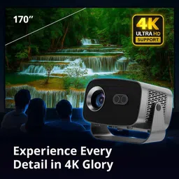 Maizic Smarthome CineGO Pro Smart LED Projector, 18000 Lumens, 4K Support, 170 Inches Screen Size (18000 lm / 1 Speaker / Wireless) Portable Projector image 3