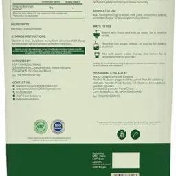 purestnature Organic Moringa Leaf Powder I Immunity and Digestion Support I USDA Certified image 2