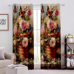 rootscurtains 152.4 cm (5 ft) Window Polycotton Room Darkening Curtain Single Curtain-picture-16