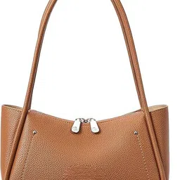 parnidhi Tan Women Sling Bag Women Trendy Small Shoulder Bag Vegan Leather Hobo Handbags with Double Zipper-picture-12