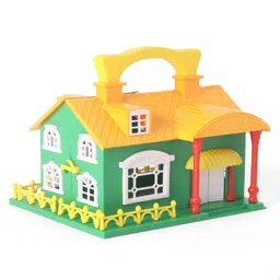 play nation 10 Pcs Doll House with Furniture for Girls | Role & Pretend Play Set for Kids image 5