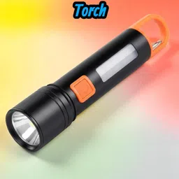 shamsa X413 Rechargeable LED Torch – Compact, Waterproof, Super Bright for Night Use Torch image 1