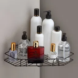 frap Self-Adhesive Shelves for Corner Walls for Bathroom Organizer Shelf with Sticker Iron Wall Shelf image 3