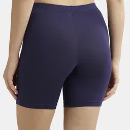 jockey 1529 High Coverage Super Combed Cotton Elastane Stretch With Concealed Waistband Women Boy Short Blue Panty image 3