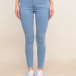 zayla Women Skinny High Rise Light Blue Jeans-picture-10