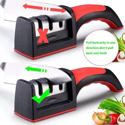 my machine 3-Stage professional Manual Knife Sharpener for Kitchen Knives, Scissors Z63 Knife Sharpening Steel image 4