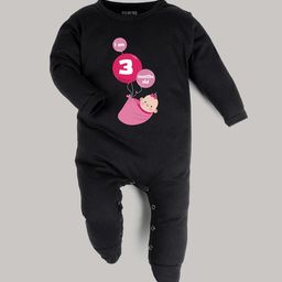 FFLIRTYGO Infant Kids Black Printed  Pure Cotton Rompers-picture-28