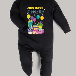FFLIRTYGO Kids Black Printed Cotton Rompers-picture-25
