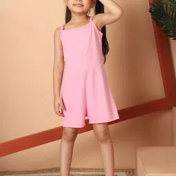 MINI & MING Girls Shoulder Straps Pure Cotton Playsuit-picture-28