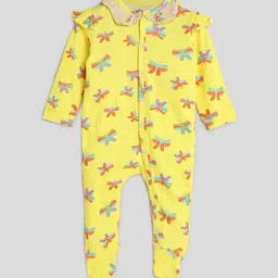 Somersault Infant Girls Printed Pure Cotton Sleepsuit-picture-10