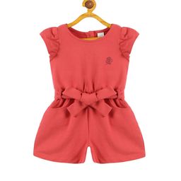 PLUM TREE Girls Waist Tie-Ups Pure Cotton Playsuit-picture-38