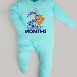 FFLIRTYGO Infants 2 Months Milestone Printed Pure Cotton Sleepsuit-picture-34
