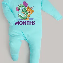 FFLIRTYGO Kids Turquoise Blue & Green Printed Basic Jumpsuit-picture-10