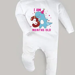 FFLIRTYGO Kids White Printed Cotton Sleepsuit-picture-27