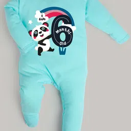 FFLIRTYGO Kids Blue Printed Cotton Sleepsuits-image-18