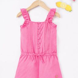 Ed-a-Mamma Girls Sleeveless Pleated Cotton Playsuit-picture-4