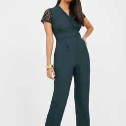 Styli V Neck Capri Jumpsuit-picture-13