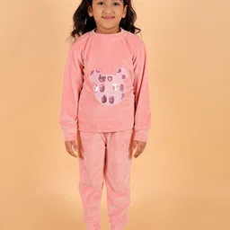 Stuffie Land Girls Embellished Applique Night Suit-picture-10