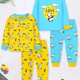 YK X Trampoline Unisex Kids Printed Night suit-picture-30
