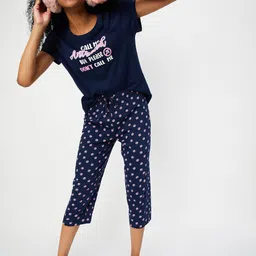 max Conversational Printed Pure Cotton Night suit image 1