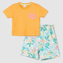 max Girls Graphic Printed Pure Cotton T-Shirt & Shorts-picture-31