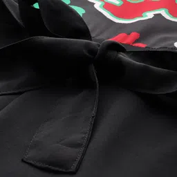 Sleek Italia Abstract Printed Sleeveless Waist Tie-Ups Basic Jumpsuit image 5