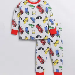 YK Boys Conversational Printed T-shirt With Pyjama image 2