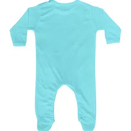 FFLIRTYGO Kids Turquoise Blue & Blue Printed Basic Jumpsuit image 3