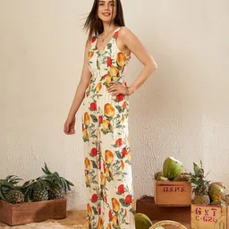 KASSUALLY Floral Printed Basic Jumpsuit image 3