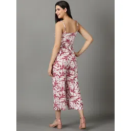 SHOWOFF Printed Shoulder Straps Capri Jumpsuit image 2