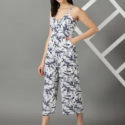 SHOWOFF Floral Printed Culotte Jumpsuit image 3