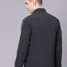 Dpassion Men Colourblocked Mock Collar Tracksuit image 5