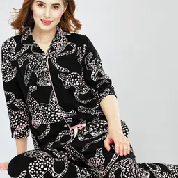 Zeyo Printed Pure Cotton Night suit-picture-24