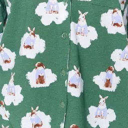 Trendyol Floral Printed Pure Cotton Night suit image 2