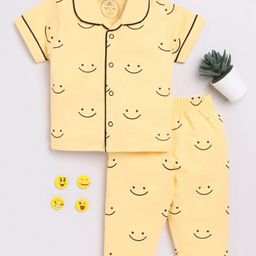 Clt.s Kids Conversational Printed Pure Cotton Night suit-picture-2