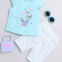 BUMZEE Infant Girls Printed Pure Cotton Night suit-picture-17