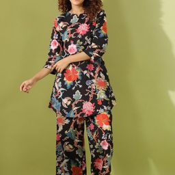 SANSKRUTIHOMES Floral Printed Pure Cotton Night suit-picture-23