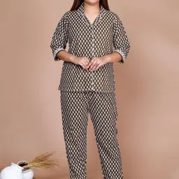 SP DESIGNS Floral Printed Pure Cotton Night suit-image-27