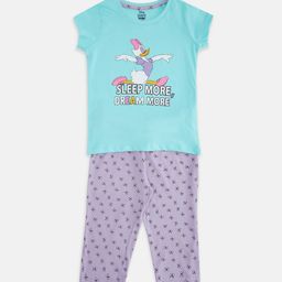 Pantaloons Junior Girls Daisy Duck Printed Night suit-picture-30