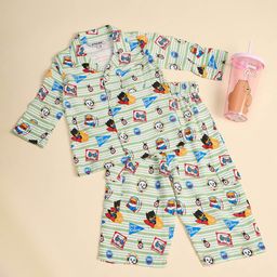 Stylo Bug Boys Superhero Printed Night suit-picture-11