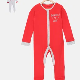 mackly Infant Girls Pack Of 2 Printed 100% Cotton Sleepsuits-picture-29