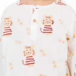 BAESD Boys Conversational Printed Pure Cotton Night suit image 4