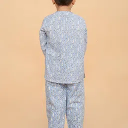BAESD Boys Conversational Printed Pure Cotton Night suit image 4