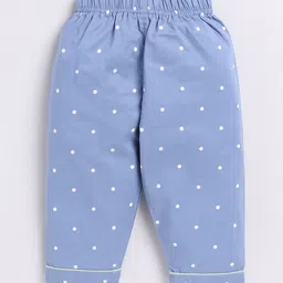 Clt.s Kids Polka dots Printed Pure Cotton Night suit image 5