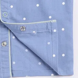 Clt.s Kids Polka dots Printed Pure Cotton Night suit image 3