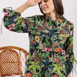 SANSKRUTIHOMES Printed Pure Cotton Night Suit image 5