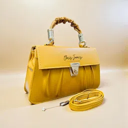 clarisjames Yellow Women Sling Bag Yellow ladies casual slingbag handbag women-picture-11