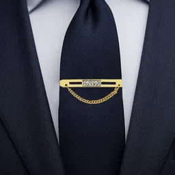 Ruhi Brass Tie Pin image 3