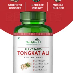Simply Herbal Tongkat Ali Root Extract Capsules - 60 Capsules image 4
